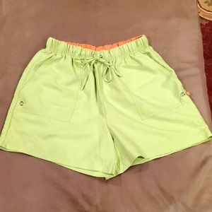 Neon green shorts